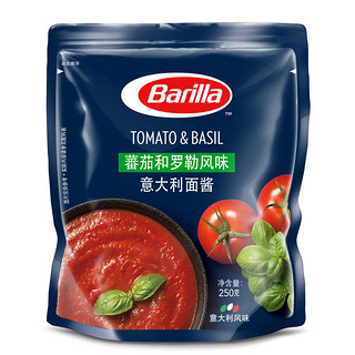 Barilla 百味来 意大利面酱 蕃茄和罗勒风味 250g