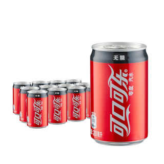 Coca-Cola 可口可乐 兔年包装可乐无糖可乐汽水碳酸饮料 新老包装随机发货 零度无糖-200ml*12罐