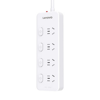 Lenovo 联想 新国标插线板 4位分控全长1.8米