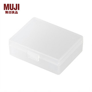 MUJI 無印良品 无印良品（MUJI） 聚丙烯小物盒/M 收纳盒 半透明 64×52×20ｍｍ