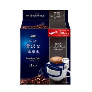 AGF 日本进口 奢华咖啡店 咖啡店混合风味 8g*14袋-效期至4/30